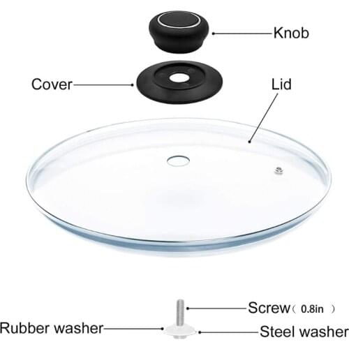 4pcs Universal Pot Pan Lid Top Replacement Knob Kitchen Silicone Glass Saucepan Casserole Kettle Cover Holding Handle