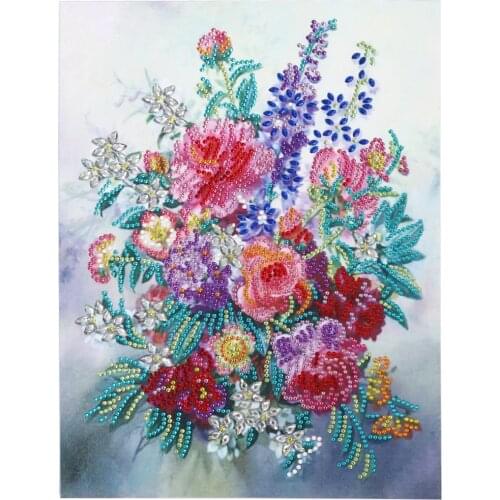 5D DIY Diamond Painting Home Decoration Landscape Flower Circle Diamond Mosaic Handmade New Year Gift