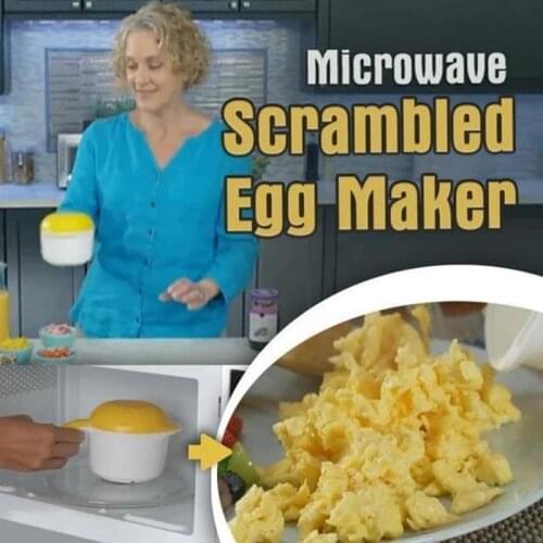 Fast Microwave Scrambled Egg Maker Shake A Egg Easy Steamed Egg Cooking Tools on The Go Kitchen Accessories Seen on TV
