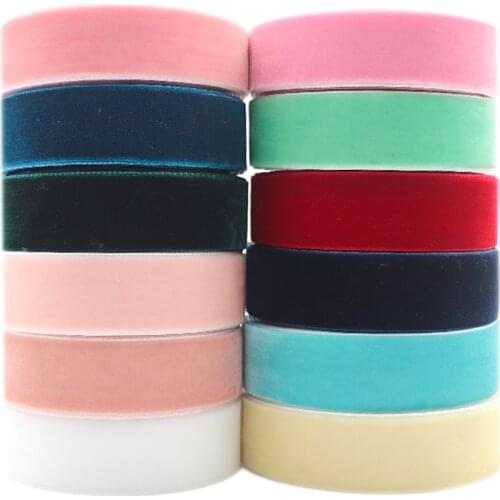 5 Yards 15MM/ 25MM/38MM Velvet Ribbon For Gift Wrapping Handmade Bouquet Supplies Home Party Decorations Y2021053101