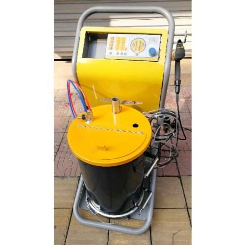 Electrostatic powder coating machine with electrostatic powder spray painting gun