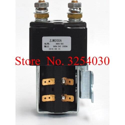 HELI or HangCha Electric Forklift Using 48V 200A DC Contactor ZJW200A Replacing Albright DC Contactor SW180-108