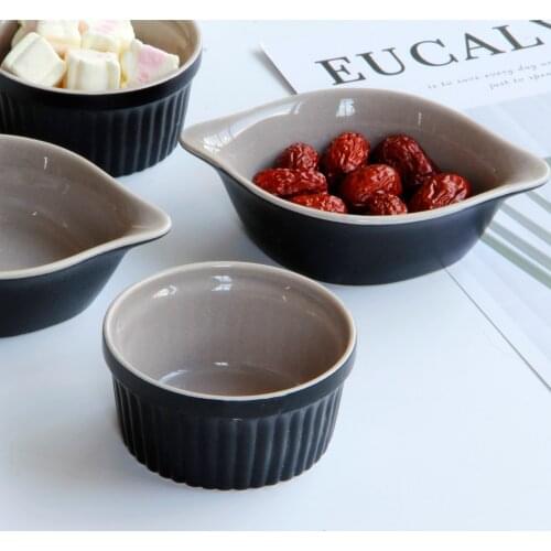 Ceramic Porcelain Baking Dish Oven Safe Ramekin Dessert Souffle Baking Dish
