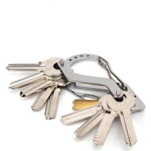 KeyRing Wallets Keys holder Smart Car Key Chain Collector Housekeeper Oxide Aluminum EDC Pocket Key Organizer Bottle Opener