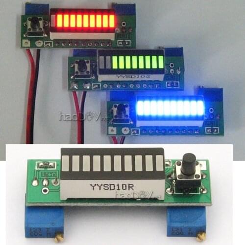 LM3914 Diy Kits Display LED Indicator 10 Segment Capacity Power Level Battery for car 5V 12V