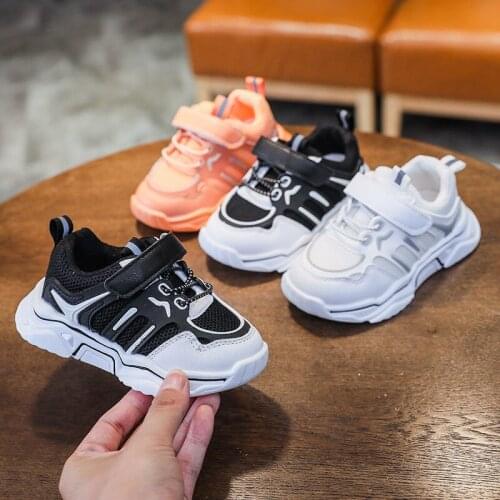 Autumn New Children Shoes Breathable Mesh Sneakers Girls Shoes Casual Running Sneakers Kids Lightweight Outdoor Mesh Sneakers