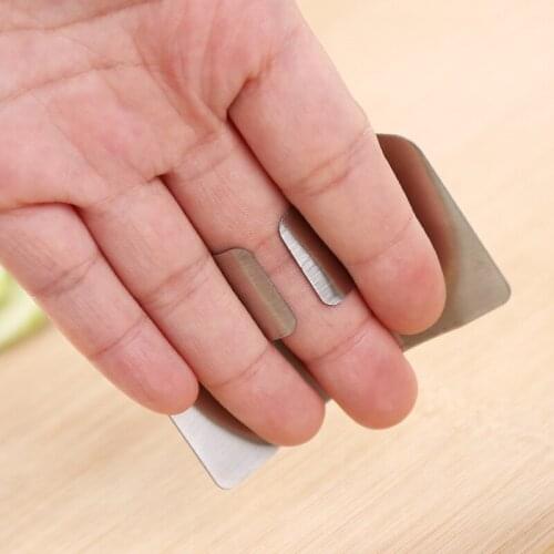 Stainless Steel Kitchen Accessories Vegetable Finger Guard Gadgets For Personal Hand Safe Easy Cutting Cooking Tools