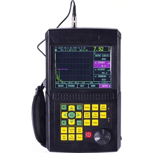 Leeb522 Digital Ultrasonic Flaw Detector 0~10000mm with straight probe