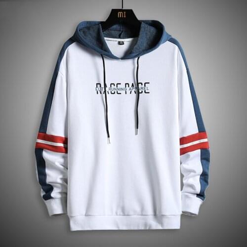 Men Hip Hop Hoodies 2021 Harajuku Hip Hop Sweatshirt Men Casual Streetwear Pullover Cotton Letter Printing Hoodie Autumn Simple