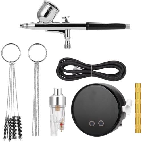Portable Airbrush Spray Gun Pump Pen Air Compressor Set for Makeup Art Painting Craft Flower Spray Model Beautiful Airbrush Kits
