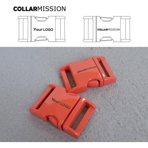 Retailing engraved red orange metal buckle quick side release 20mm ，we provide laser engraving service customize LOGO CCK20R