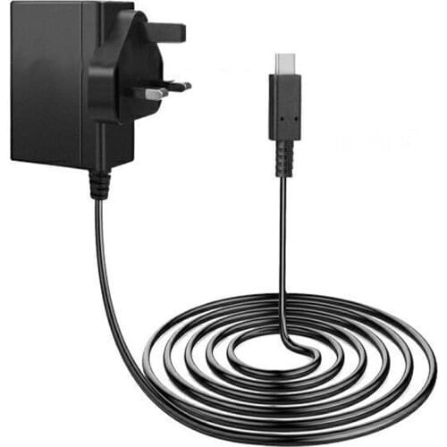 UK Plug home wall AC DC Adapter Adaptor Power supply Charger Charging Cable mircro USB 5V 2.4A for N-Switch for N S