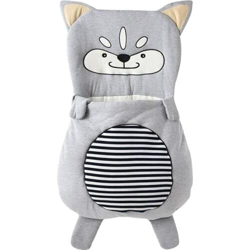 Animal Dog Shape Flannel Unisex Solid Baby Sleeping Bag Winter Autumn Kids Sleepsacks For Children