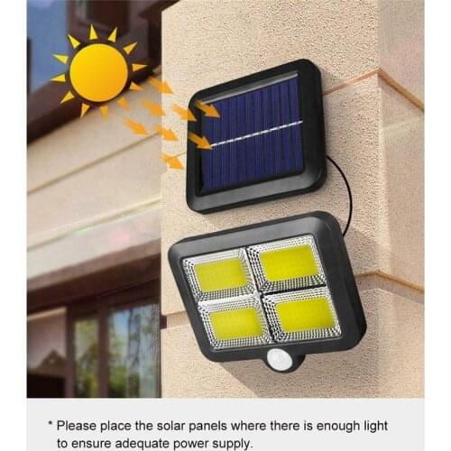 100 LED COB Solar Power Street Light Light Reflector Solar Lamp Outdoor Garden Wall Security Division Night Solar Light Solar