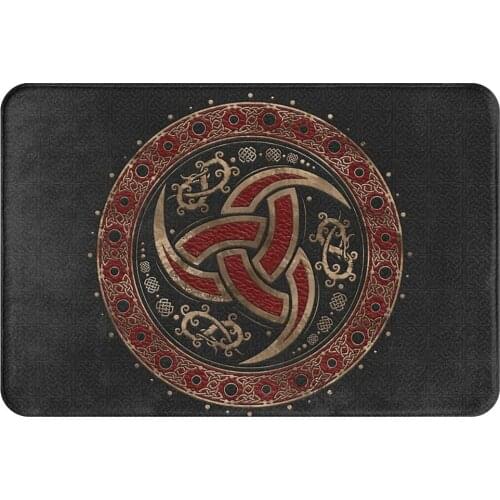 Vikings Anti-Slip Doormat Kitchen Mat Odins Horn Hallway Carpet Welcome Rug Bedroom Decorative