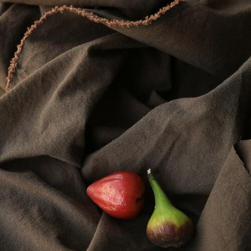 High quality and high density yarn dyed cotton tissu Dyed twill coffee patchwork trousers, skirt and gown fabric