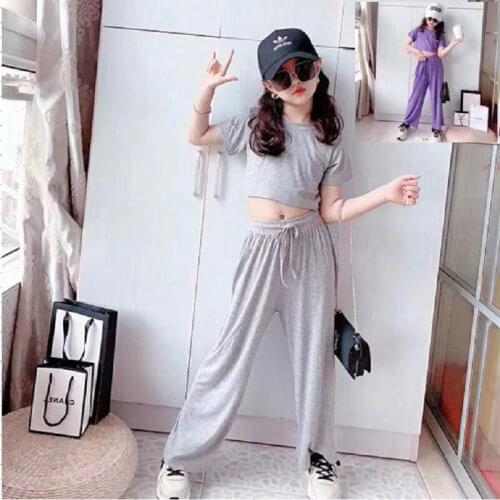 1 2 3 4 5 6 Years Toddler Girl Clothing Sets Casual Short-sleeved T-shirt Pants Kids Sportswear 2020 Summer Baby Girl Suits New