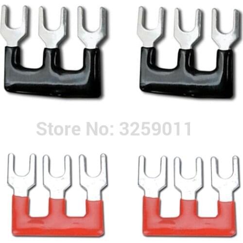 1PCS TB1503 TBD-15A Suyep 3 Positions 15A Wire Connector Pre Insulated Fork Type Barrier Spades Terminal Strip Jumper Block