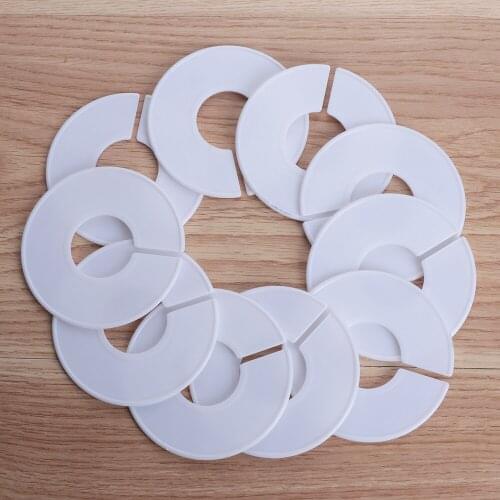 5PCS DIY Clothing Size Dividers Round Hangers Closet Tools White Blank Garment Tags Accessories for Clothes Stores or Home