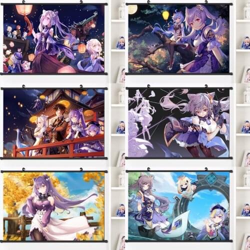 5D Diamond Painting Anime Game Genshin Impact Diamond Mosaic Embroidery Full Round Drill Room Decoration Cross Stitch Kits