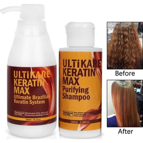 Brazil Keratin Treatment free formalin keratin 100ml purifying shampoo hair care make hair straightening smoothing shinning