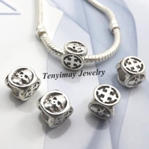 Ghost Design Antique Alloy Beads European Charm Beads For Snake Chain Bracelet LB822