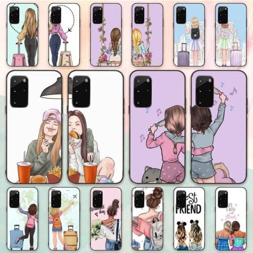 Girls Bff Best Friends Forever Phone Case For Samsung S21 S30 Plus ultra 5G M11 A50 A51 A71 A20S