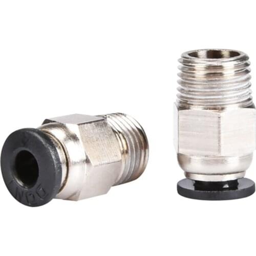 3D Printer Parts V6 Pneumatic Quick Connector Fitting PC4 01 M10 for 1.75mm PTFE Tube Bowden Extruder Hotend J-Head