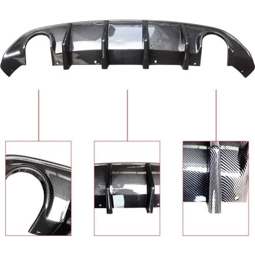 Loyalty for 2014-2015 Chevrolet Camaro V6 Front Diffuser Bumper Lip ABS Material Unpainted Black Car Accessories