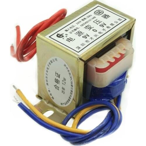 EI48-12W power transformer DB-12W/VA 220V to double 9V 9V*2 9V-0-9V 0.7A 660mA