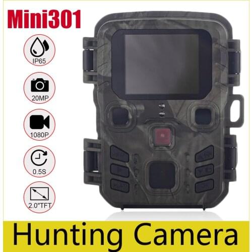 20MP 1080P Trail Camera Outdoor Wildlife Monitoring Camera Photo Trap Infrared Mini 301 Night Vision Camera