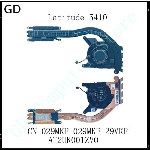 GD Original For Dell Latitude 5410 Laptop CPU Cooling Heatsink With Fan CN-029MKF 029MKF 29MKF Full Tested Fast Shipping