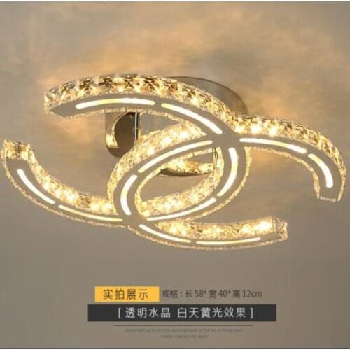 Crystal Ceiling Chandelier Luxury Led Light For Room Bedroom Ceiling Lamp Living Room Decoration Plafonnier Indoor Light Fixture