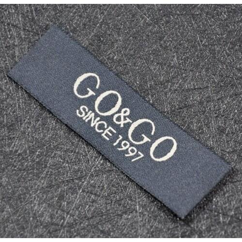 Customized oem garment labels custom cheap clothing labels woven labels brand name woven labels