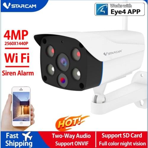 Vstarcam 4MP 3MP 2MP Wireless IP camera Wifi Onvif IR Color Night Vision Waterproof Outdoor Indoor Home Security Audio Camera