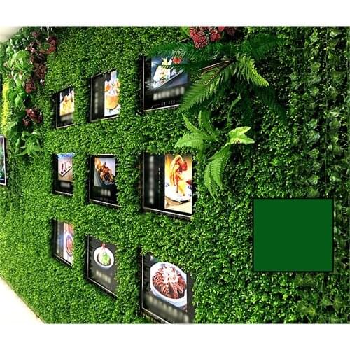 Artificial Grass Green Turf Flower Wall Plastic Lawn Boxwood Panels Greenery Panel Decor Simulation Plant