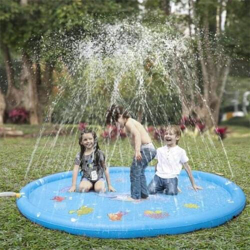 Pet Sprinkler Pad Play Cooling Mat Swimming Pool Inflatable Water Spray Pad Mat Tub Summer Cool Dog Bathtub for Dogs