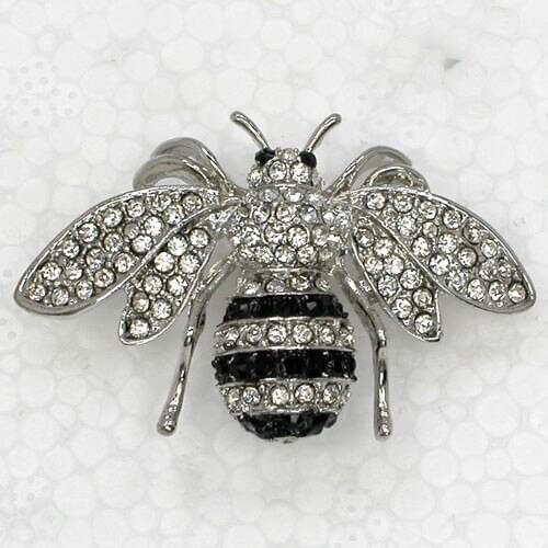 Fashion Brooch Rhinestone Bee Pin brooches C2158 AH