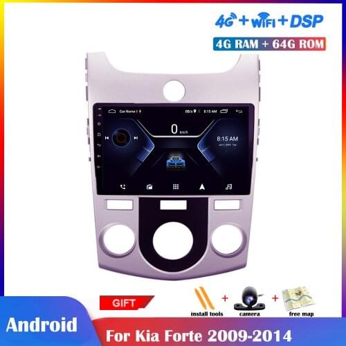 10.1 inch Android Multimedia Player For Kia Forte 2009-2014 Car Radio Stereo Wifi Bluetooth IPS GPS Navigation DSP Car