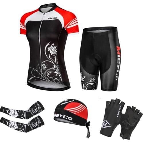 Mieyco Pro Team Bicycle Clothing Women Cycling jersey sets Uniforme Short Sleeve Bike Racing Clothes Ropa Ciclismo Mujer Outfit