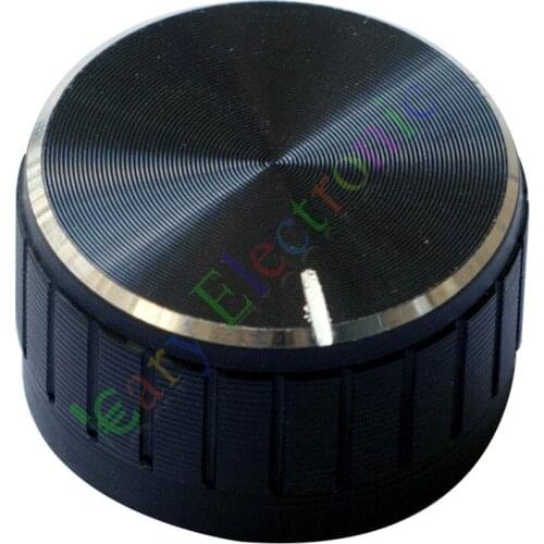 Wholesale and retail 100pc 30mm Pedal Top skirted Black knob Guitar tube Amp JAZZ BASS audio DIY parts free shipping