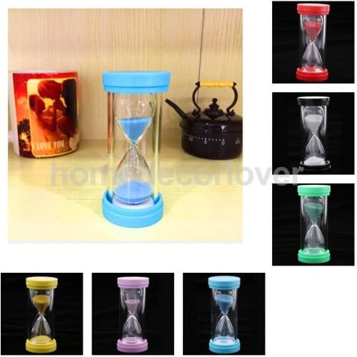5 Minutes Plastic Sand Timer Sandglass Hourglass Kitchen Cooking Red