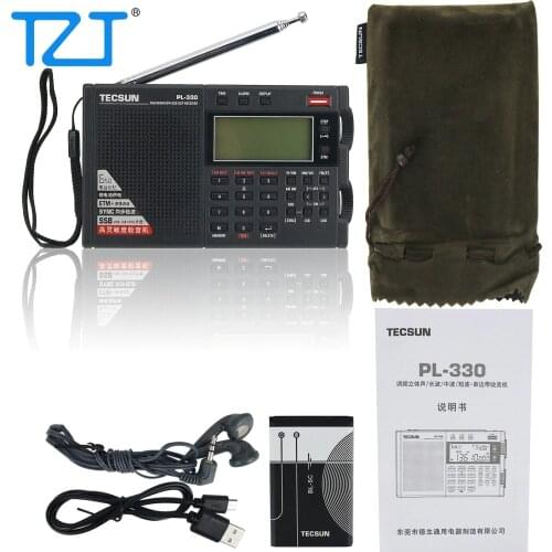Tecsun PL-330 64-108MHz Full Band Radio Portable FM Stereo LW/MW/SW SSB DSP Receiver Shortwave Radio PL330