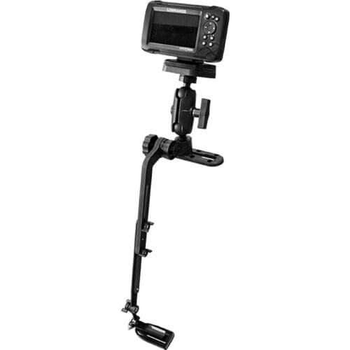 Fishfinder Mount- Kayak/SUP Transducer Mounting Arm with Gear-Head Fits All Scotty Post Mounts