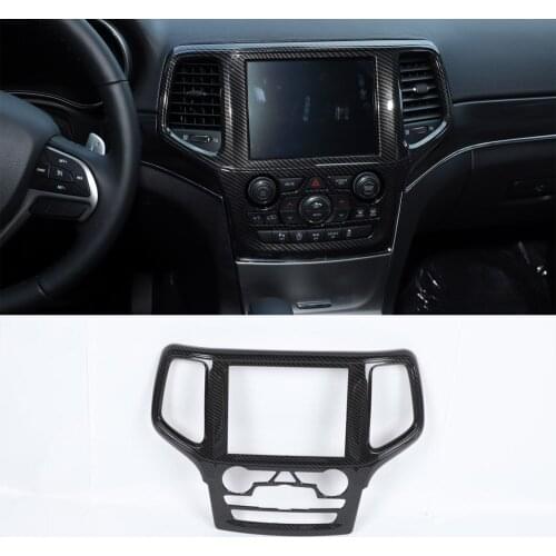 ABS Car Styling For Jeep Grand Cherokee 2019 Up Central Console GPS Navigation Panel Frame Cover Trim Interior Molding