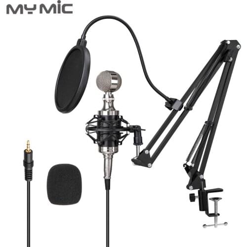 Q680X Condenser Recording Microphone Studio With Adjustable Arm Stand For Computer Gaming Broadcasting