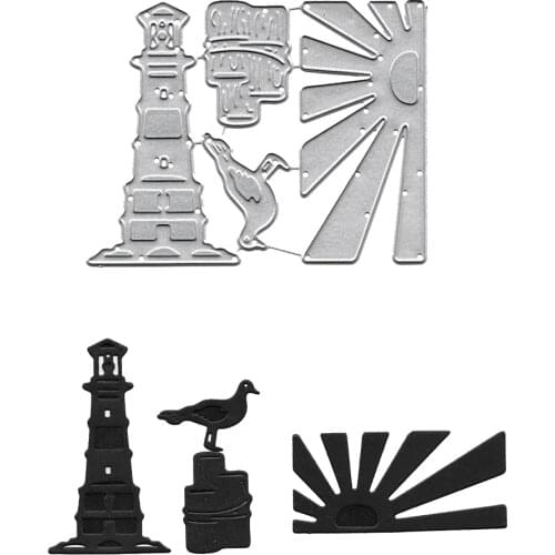 Sunrise Metal Cutting Dies Scrapbook Card Making Supplies Slimline Die Embossing Folder Clear Stamps Photo Album Stencils