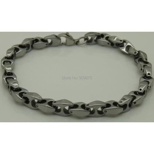 6mm width women classic bike chain jewelry hi-tech tungsten bracelet