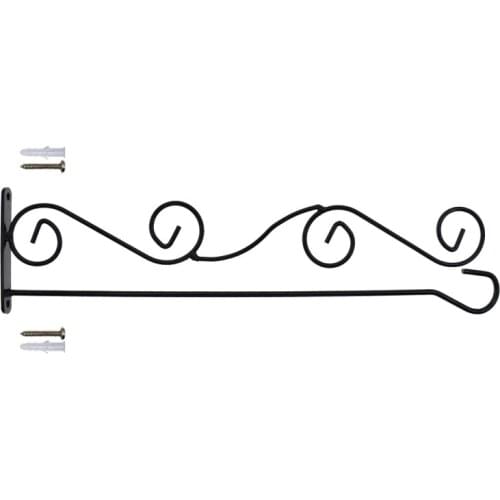 1PC Outdoor Garden Metal Flagpole Bracket Wall-Mounted Flag Display Stand DIY Home Courtyard Decoration