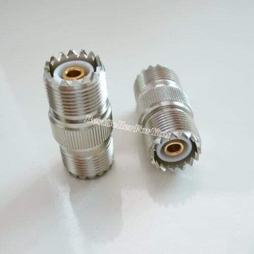 1Piece UHF SO-239 SO239 Female Jack To UHF SO-239 Female Double Straight RF Connector Adapter
